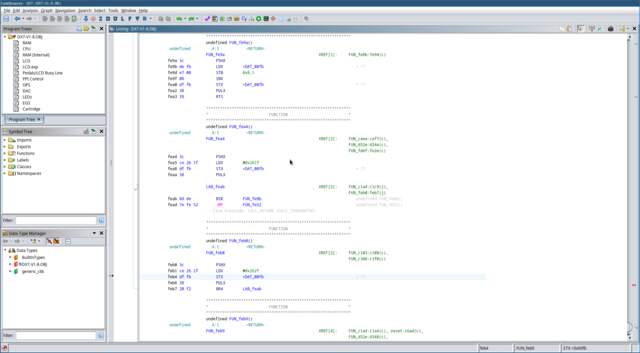 Screenshot from Ghidra showing an unknown function that prints the welcome message to the LCD screen